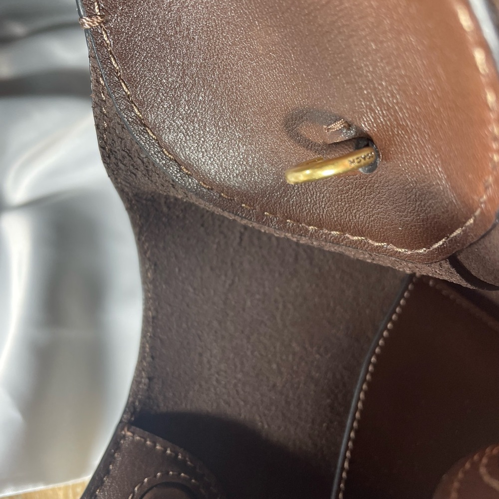 Coach Rich Brown Leather Tote - Picture 7 of 14